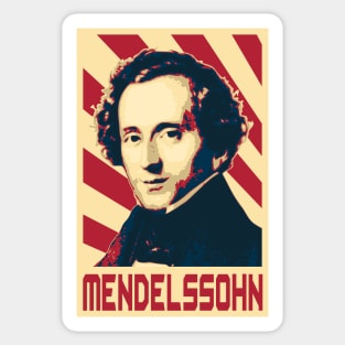 Felix Mendelssohn Retro Sticker